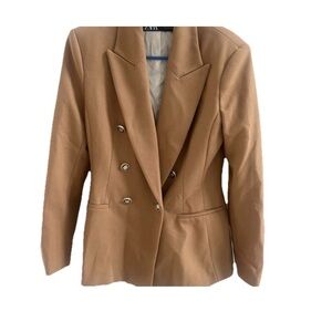 Zara Tan Classic Blazer Jacket Lined , SZ Small